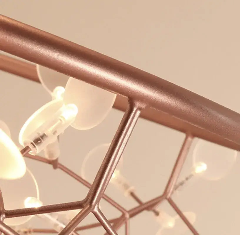 Suspension contemporain lumières design moderne élégant