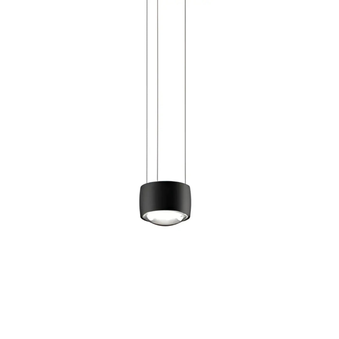 Suspension contemporaine dorée à lignes lumineuses fines moderne