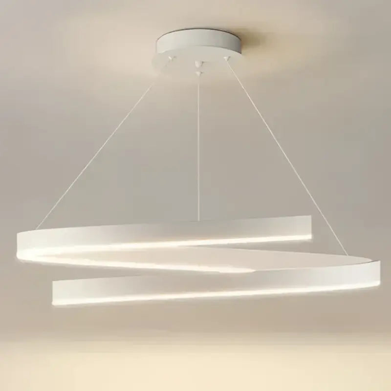 Suspension Contemporaine LED Anneaux Lumineux Élégants