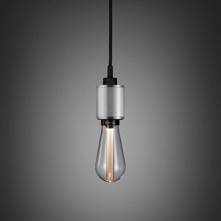 Suspension Heavy Metal à gravure alignée en acier #couleur_argent