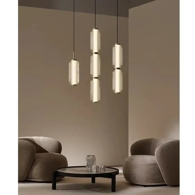American Light Luxury Hotel Living Room Chandelier High-grade Nordic Restaurant Staircase Combination Small