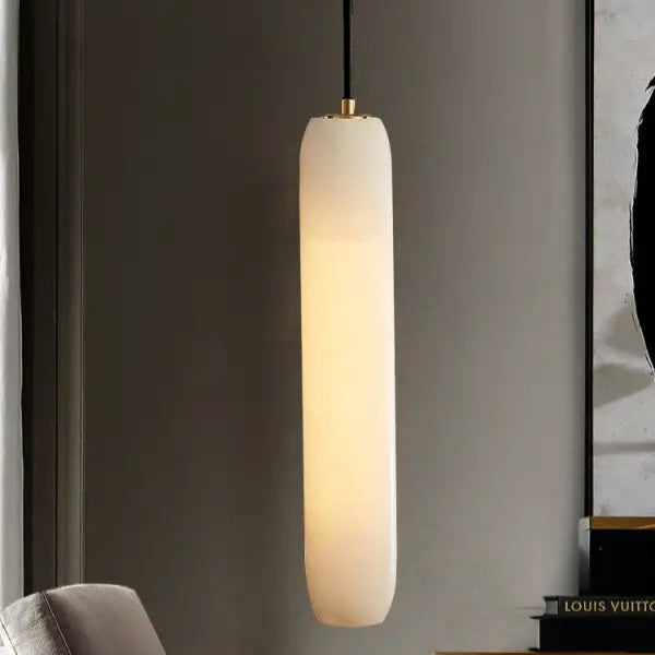 Modern and Minimalist All Copper Natural Marble Chandelier Suitable for Bedroom Bedside Study Balcony Restaurant E14