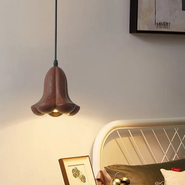 Suspension décorative effet bois style naturel chic