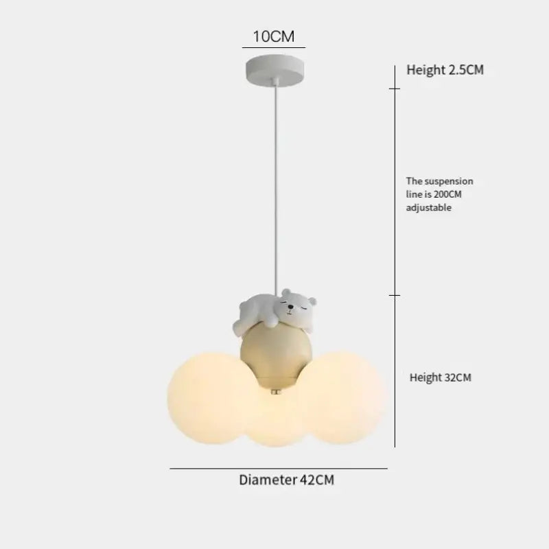 Suspension décorative enfant en forme de nuage style doux