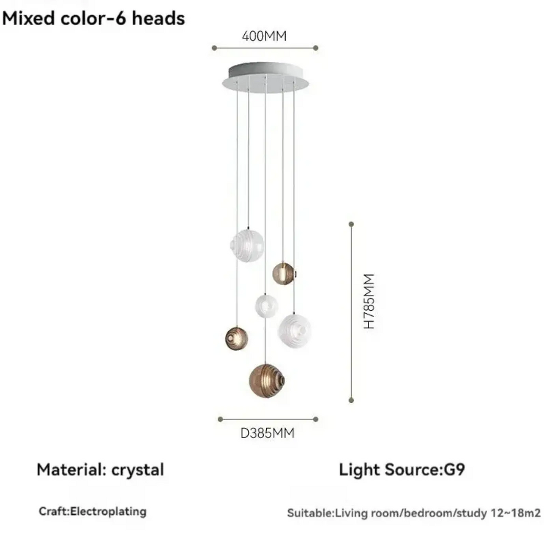 Suspension décorative haut de gamme en cristal élégante