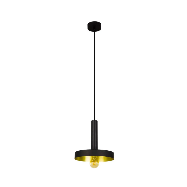 Suspension Whizz noire et or satiné de Faro Barcelona