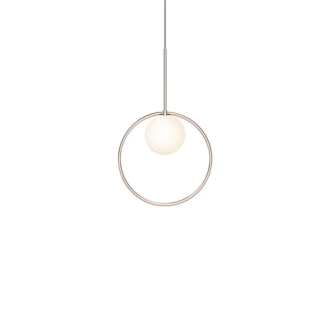 Suspension Bola Halo or rose, anneau de 30 cm