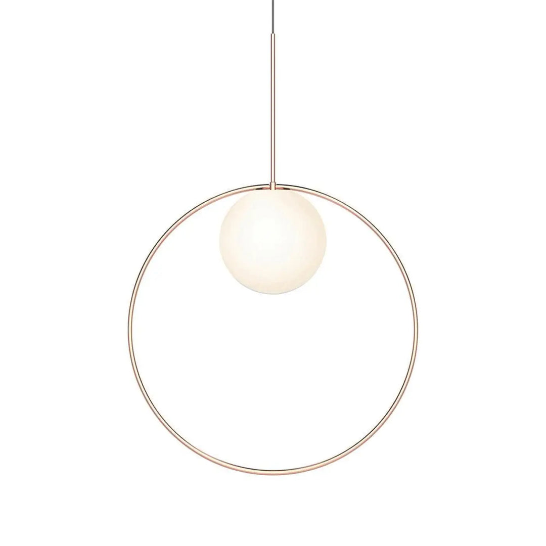Suspension Bola Halo or rose, anneau de 56 cm