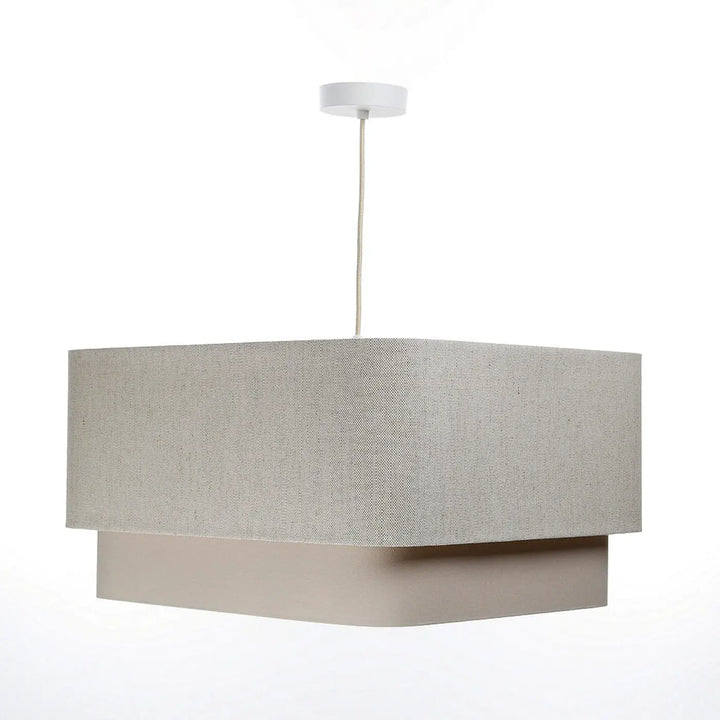 Suspension Luminaire | KWADRO DUO (Beige crème)