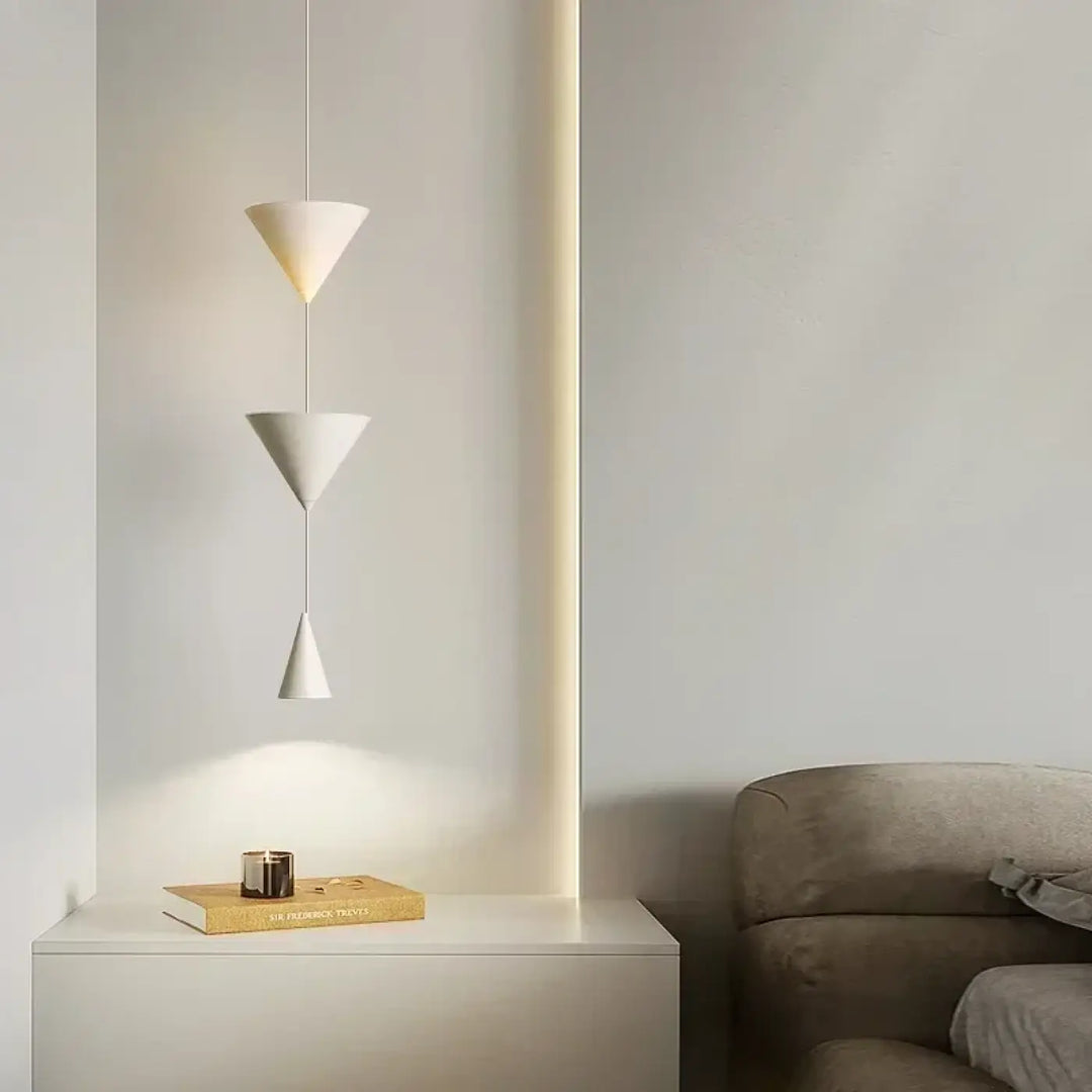 Suspension Design Cônes Superposés Pour Éclairage Moderne Chic