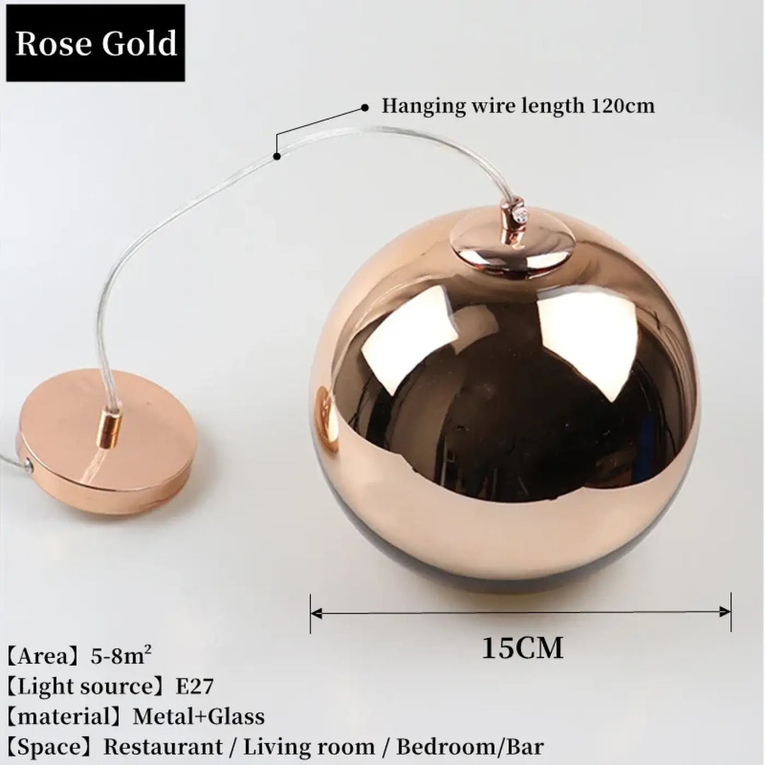 Suspension design contemporaine en verre style élégant