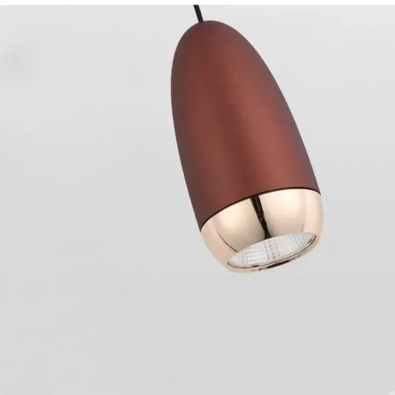 Suspension Design Cylindrique Moderne Couleurs Avec Intérieur Doré

