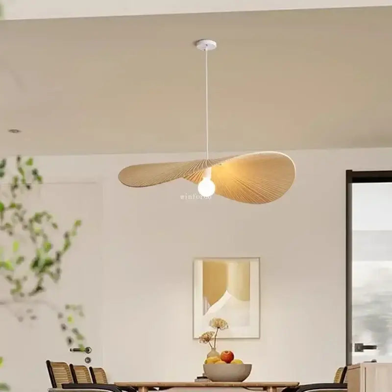 wabi sabi Pendant Lamp woven lampshades japanese hanging ceiling light for Living Dining Room Bedroom Home Decor