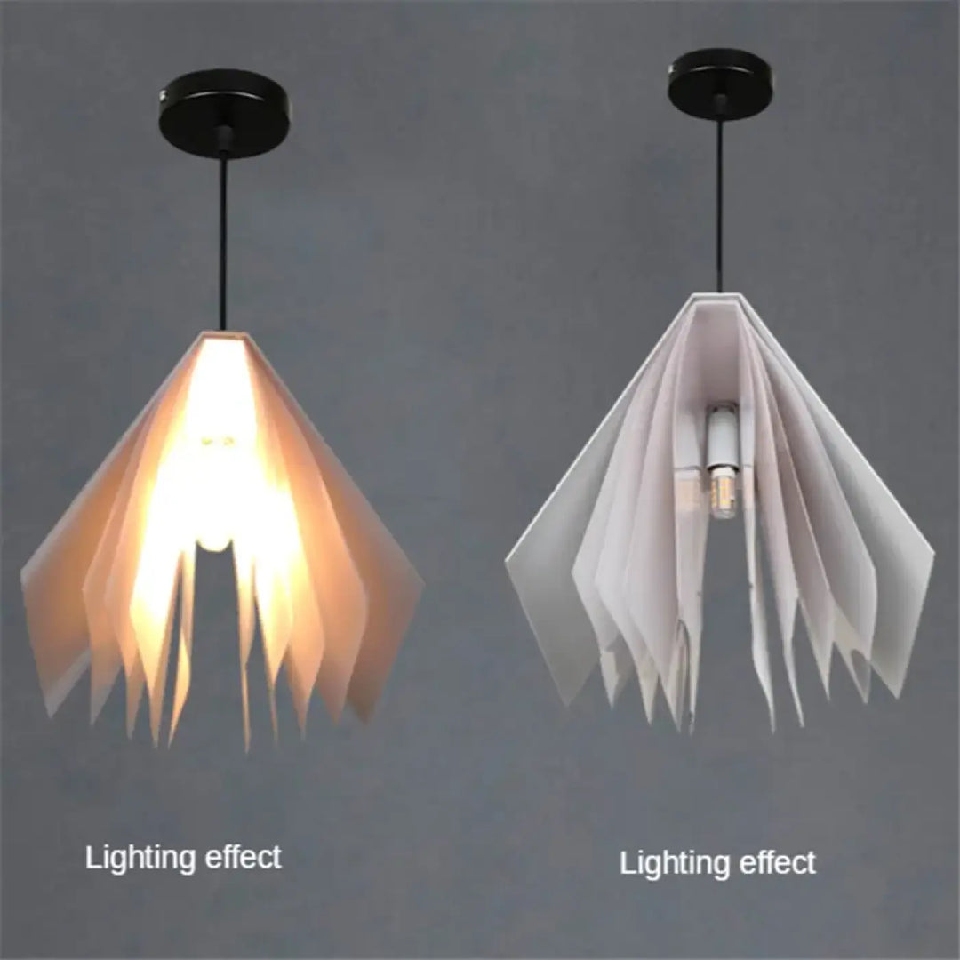 Suspension design forme livre style moderne colorée