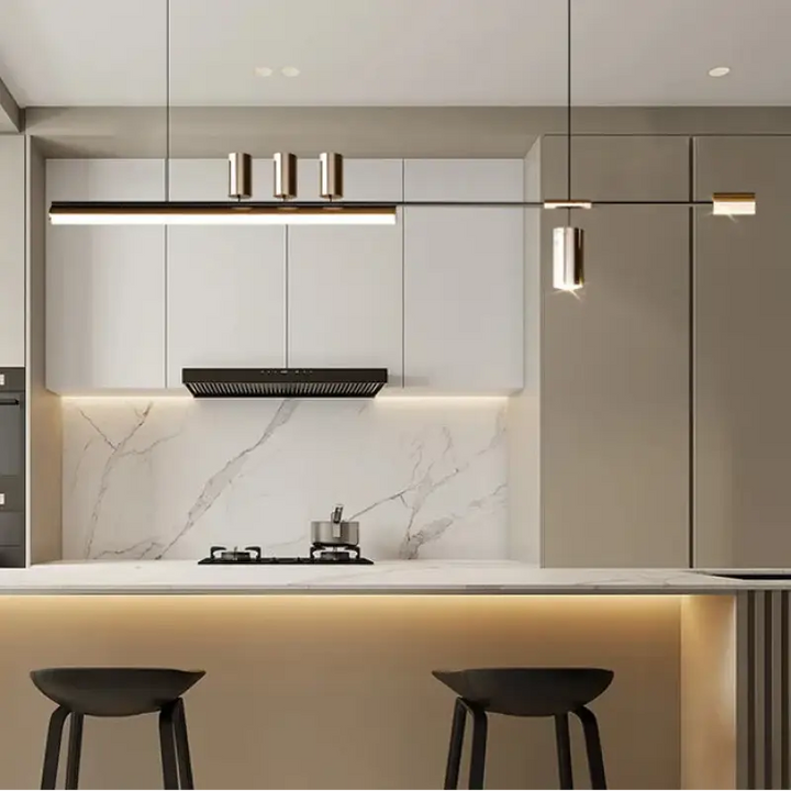 Suspension design led linéaire éclairage architecte chic