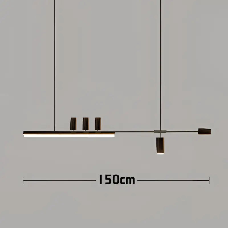 Suspension design led linéaire éclairage architecte chic