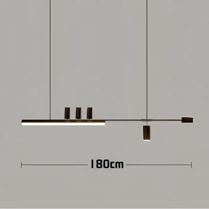 Suspension design led linéaire éclairage architecte chic