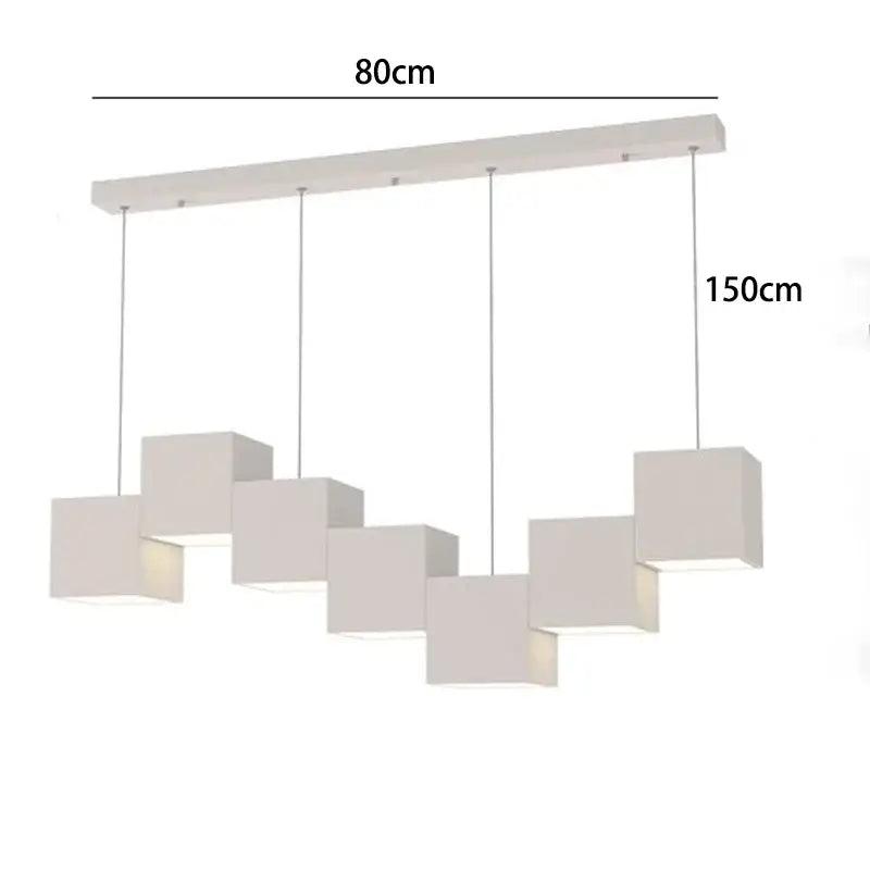 Suspension design led graphique linéaire style moderne chic