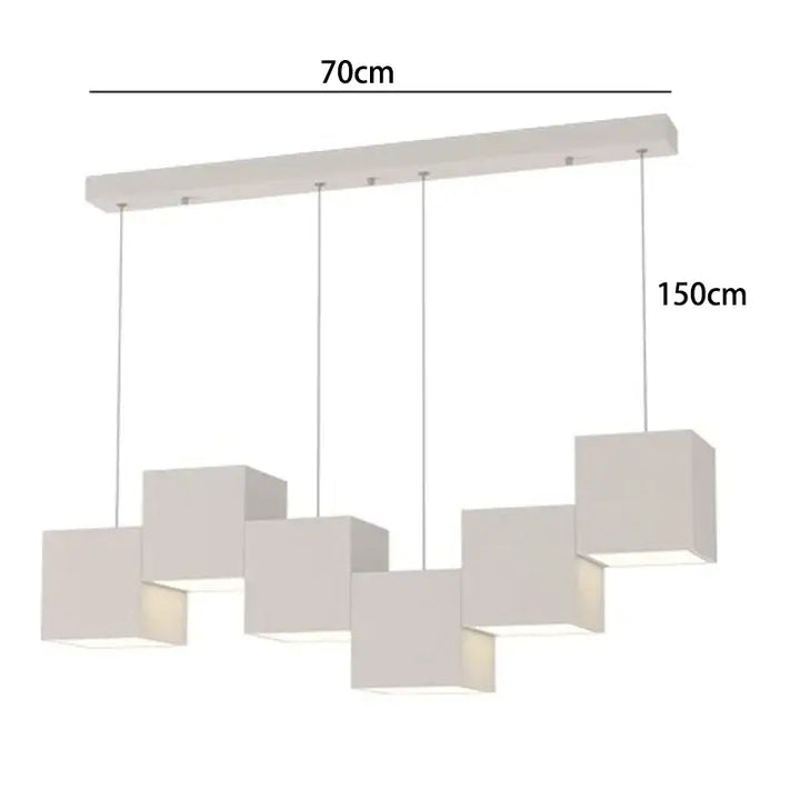 Suspension design led graphique linéaire style moderne chic