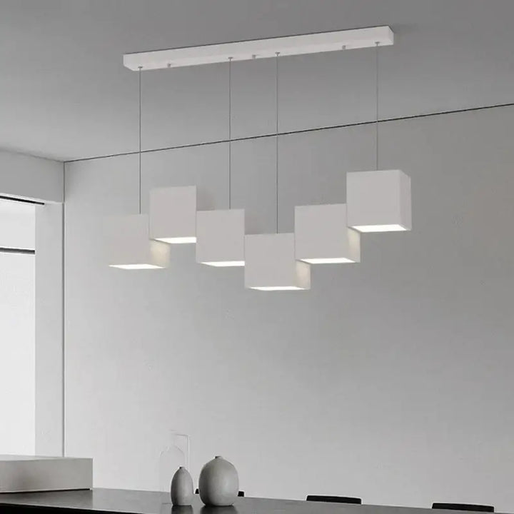 Suspension design led graphique linéaire style moderne chic