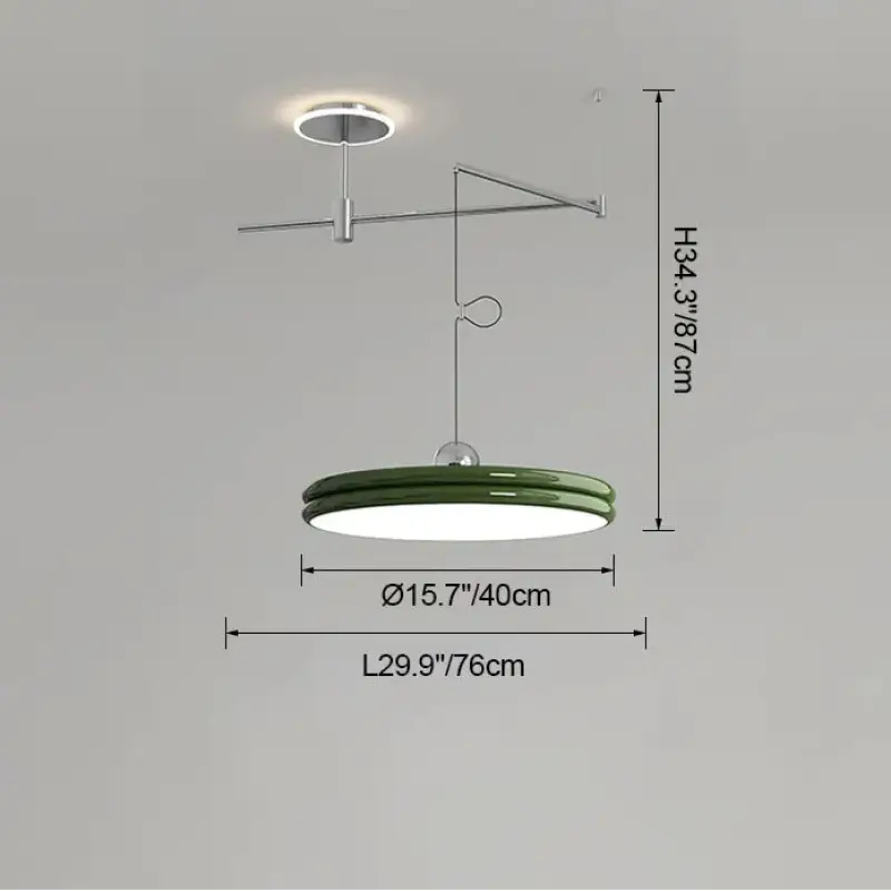Suspension moderne à bras orientable élégant ambiance