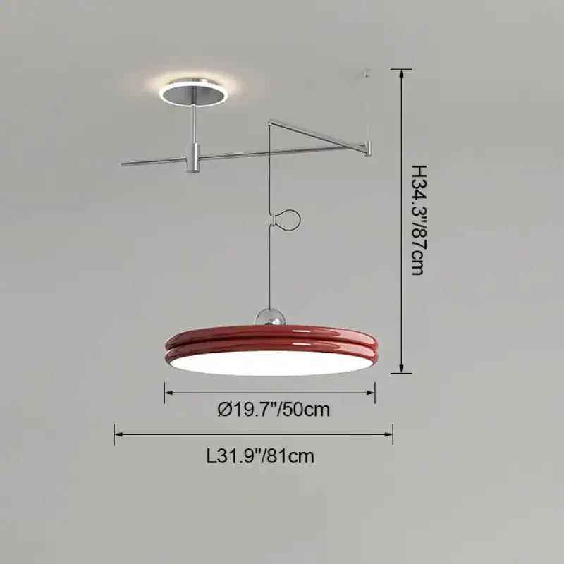 Suspension moderne à bras orientable élégant ambiance