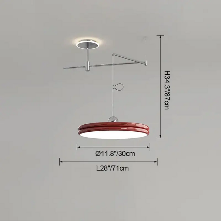 Suspension moderne à bras orientable élégant ambiance