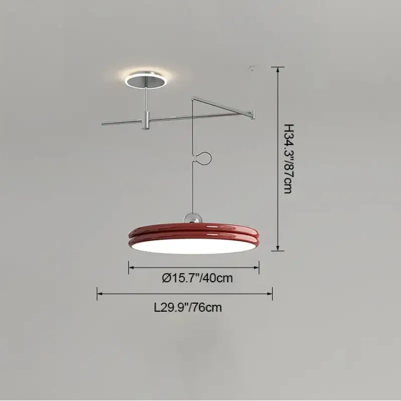 Suspension moderne à bras orientable élégant ambiance