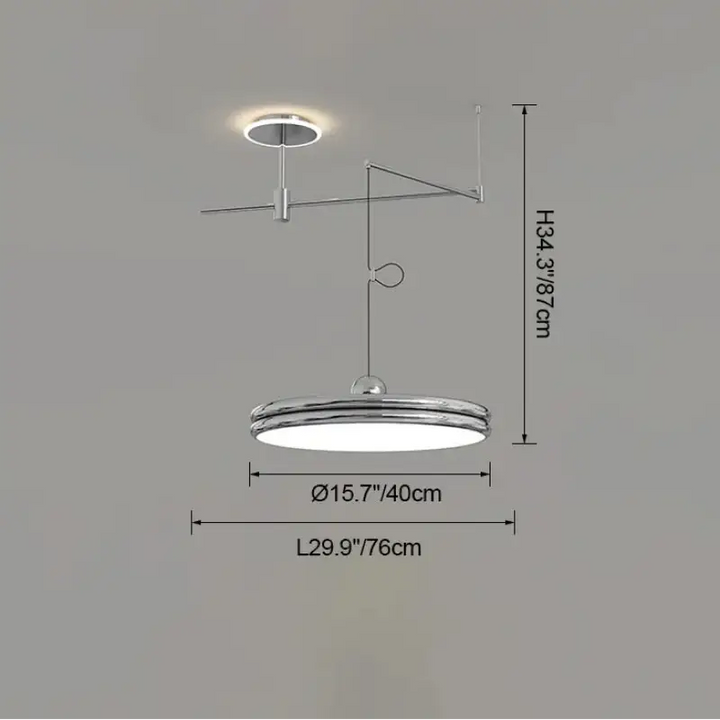 Suspension moderne à bras orientable élégant ambiance