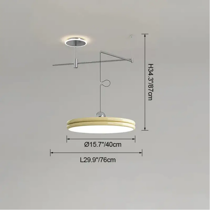 Suspension moderne à bras orientable élégant ambiance