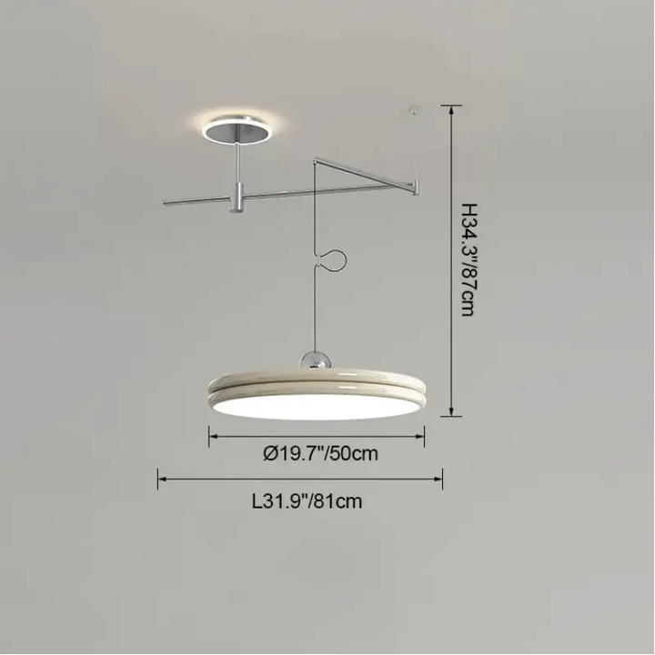 Suspension moderne à bras orientable élégant ambiance