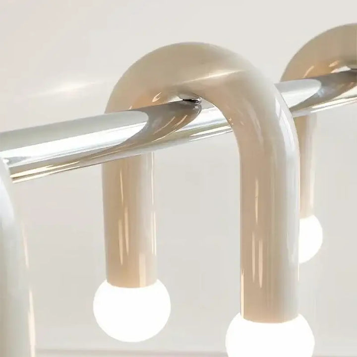 Suspension moderne linéaire à lumières multiples élégance