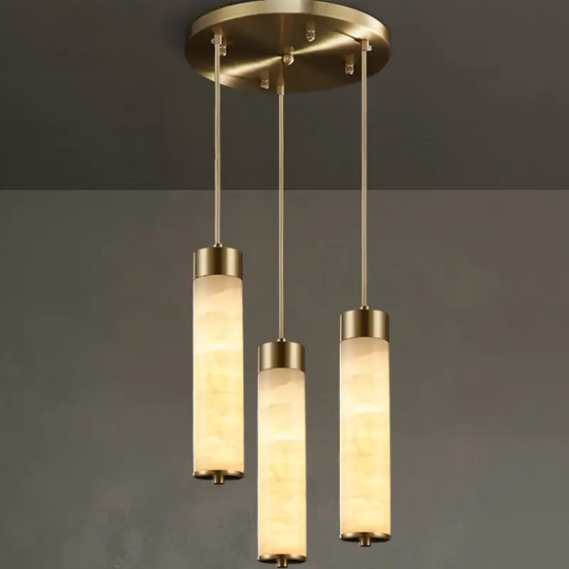 Suspension design moderne en marbre rétroéclairé élégant