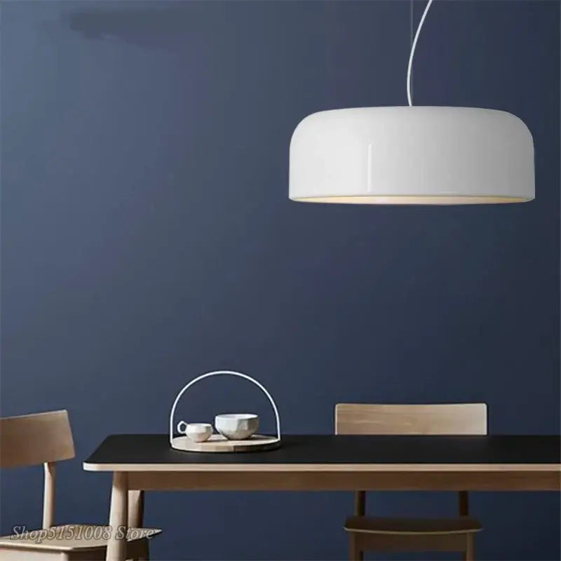 Suspension Design Moderne En Métal Noir Ou Blanc Brillante