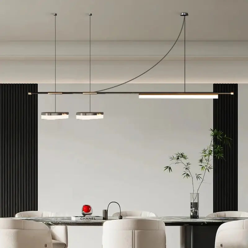 Suspension Design Moderne Métal Trois Lampes Style Chic