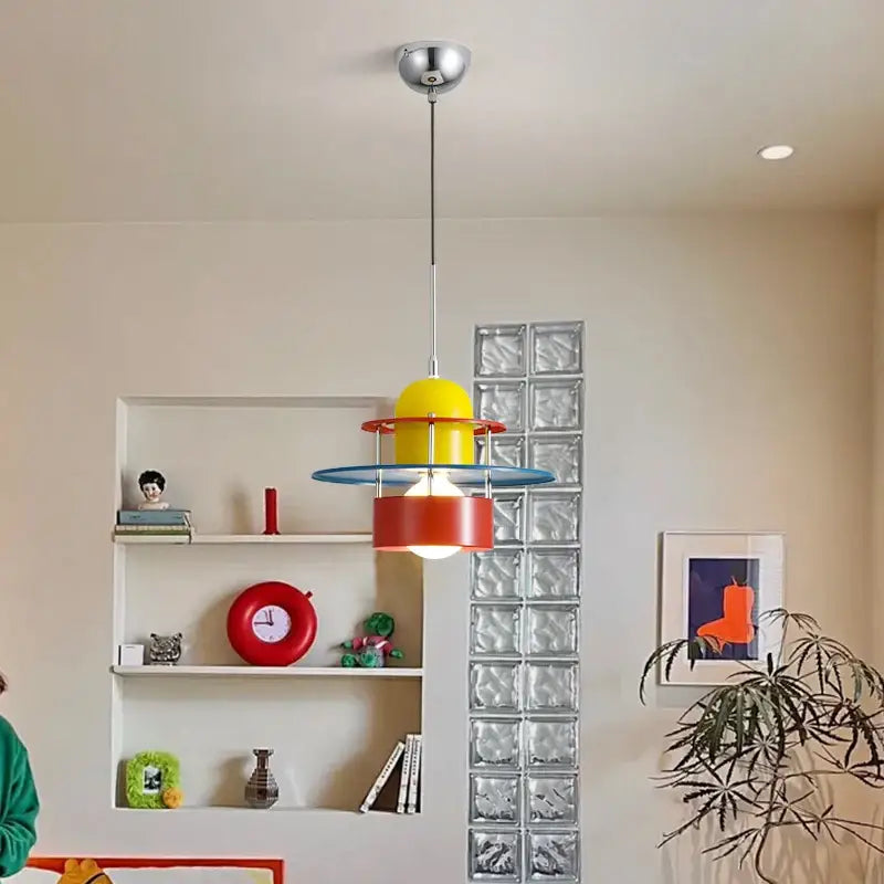 Suspension design multicolore moderne style rétro pour chambre

