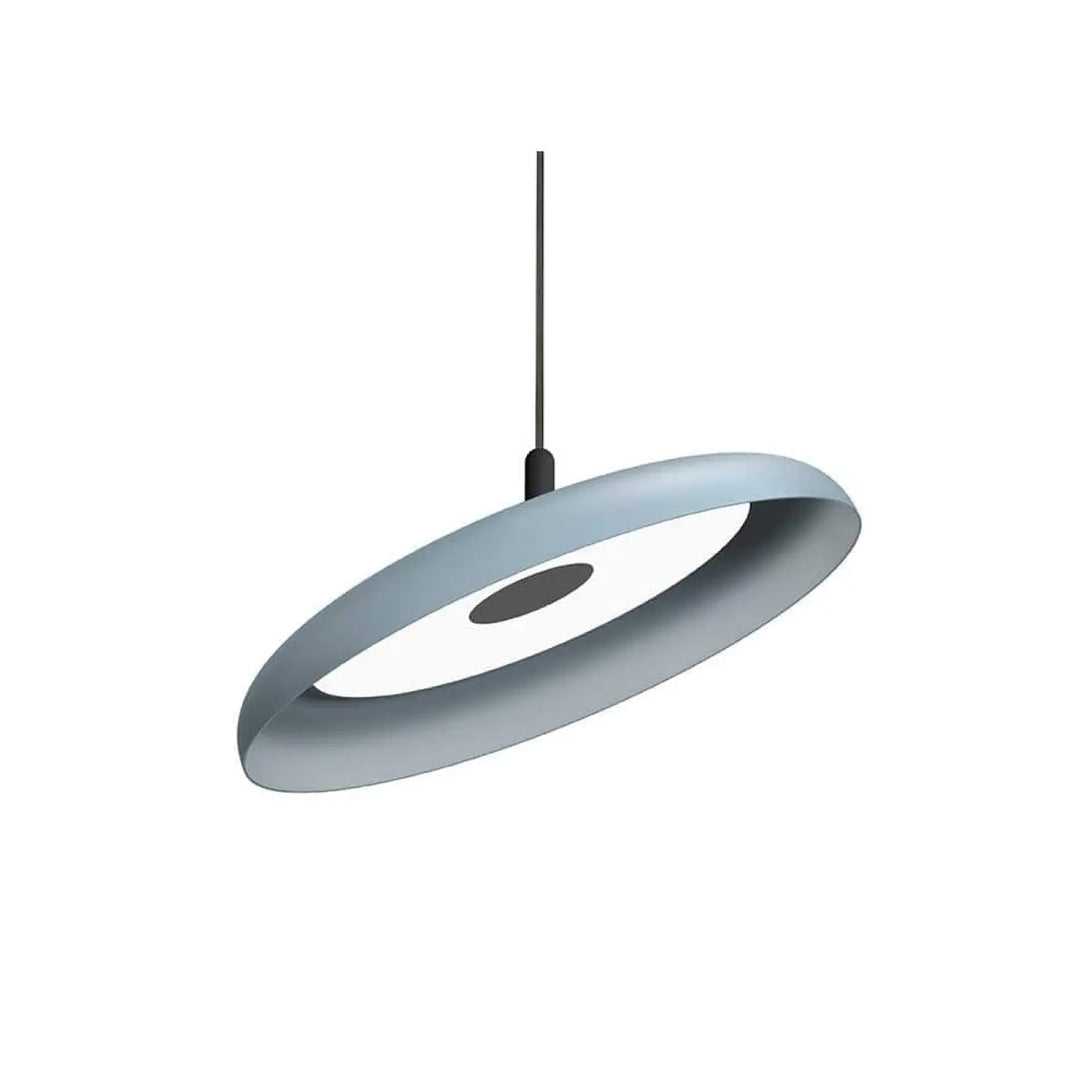 Suspension Nivél bleu ardoise de 56 cm, câble noir