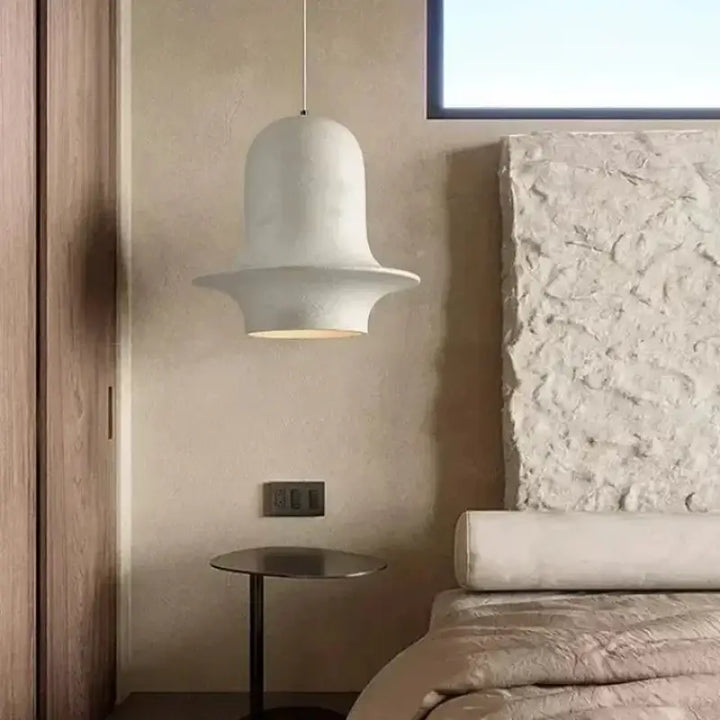 Suspension design noire cloche large moderne et unique