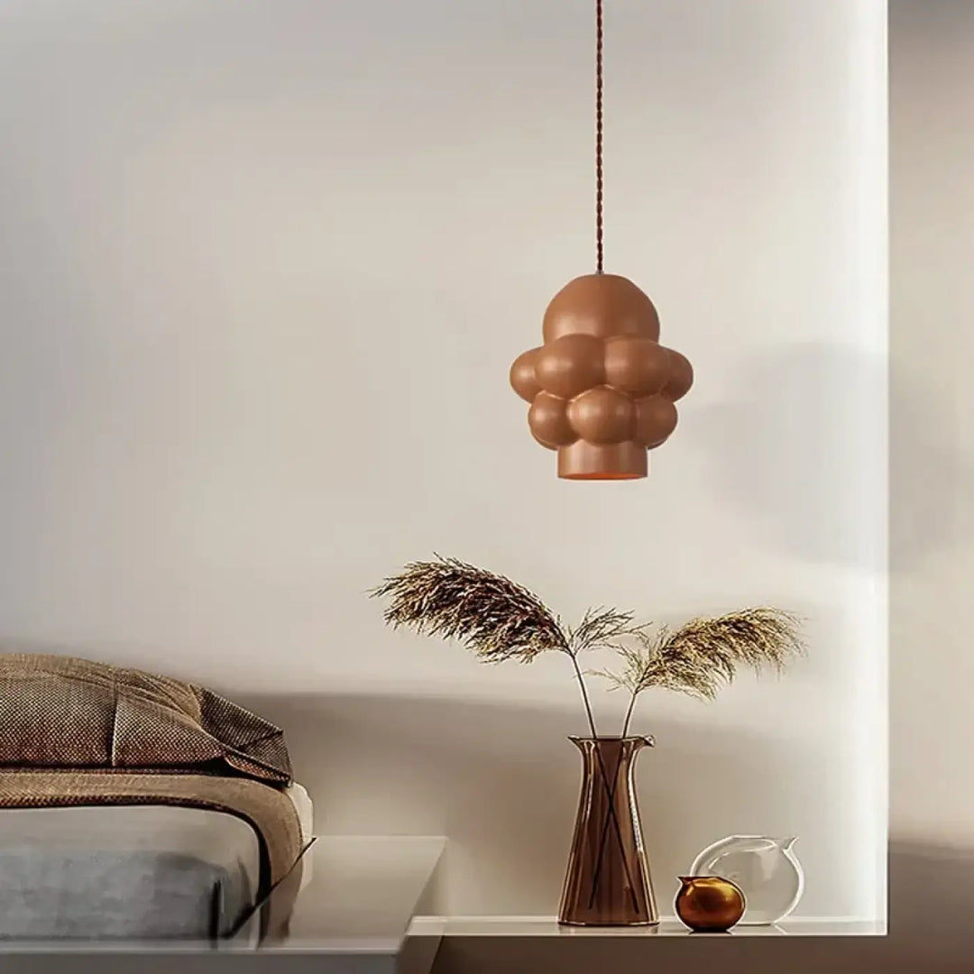 Modern Minimalist LED Chandelier French Cream Style Dining Table Bedroom Study Cloakroom Pendant Lamp Home Decor Light