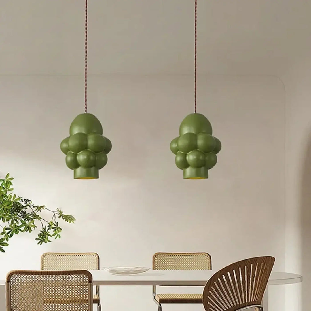 Modern Minimalist LED Chandelier French Cream Style Dining Table Bedroom Study Cloakroom Pendant Lamp Home Decor Light