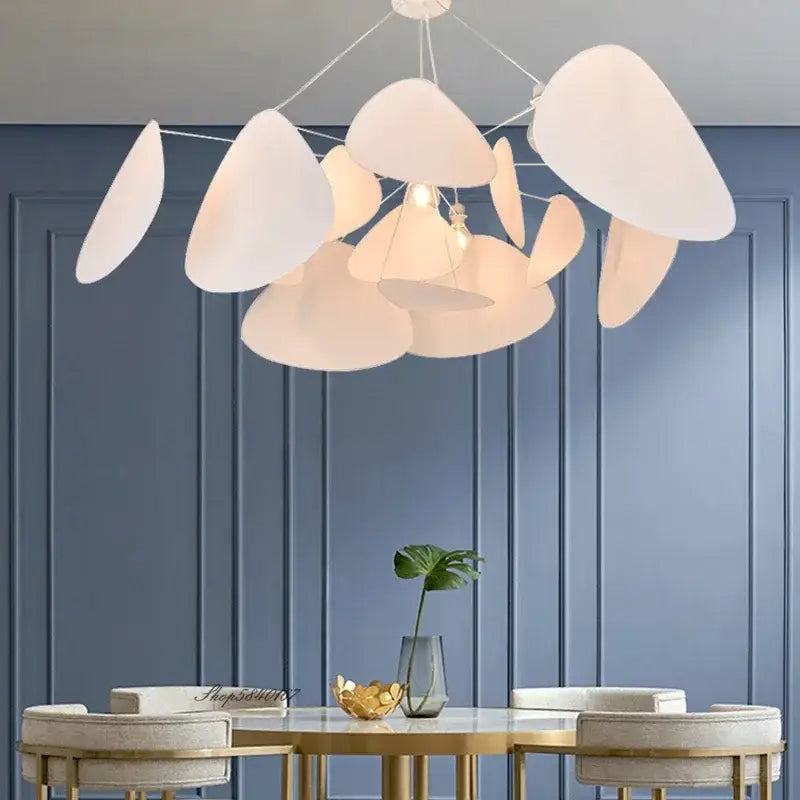 Suspension Design Nuage Pétales Modernes Légers Blancs

