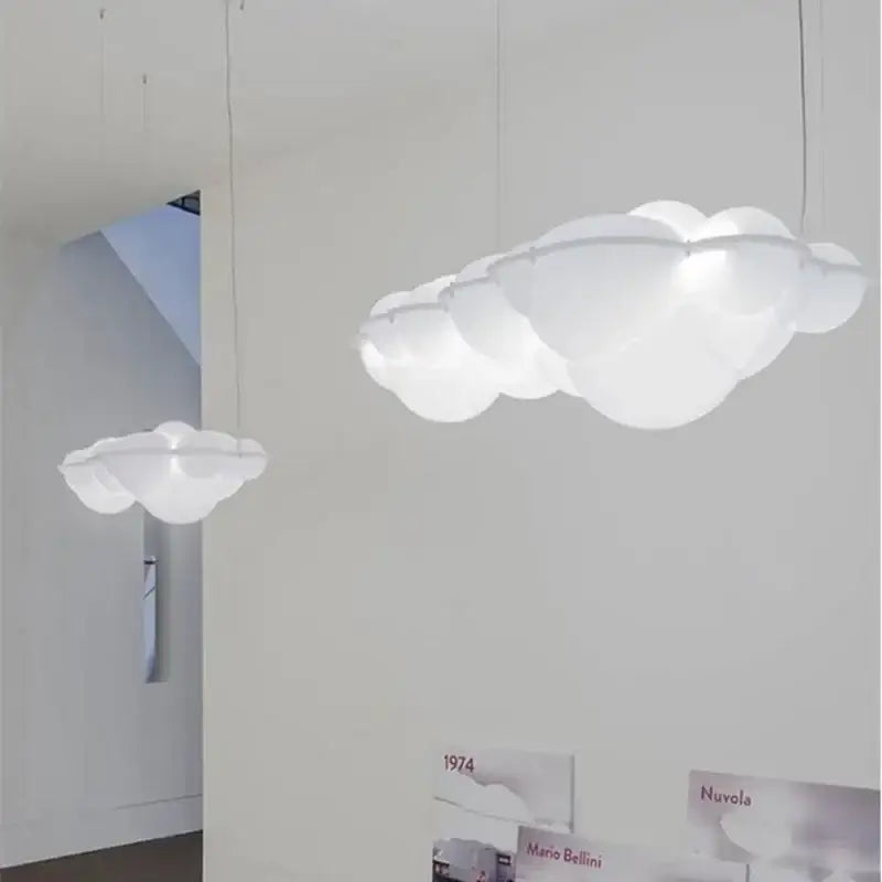 Suspension design en nuages LED blanc

