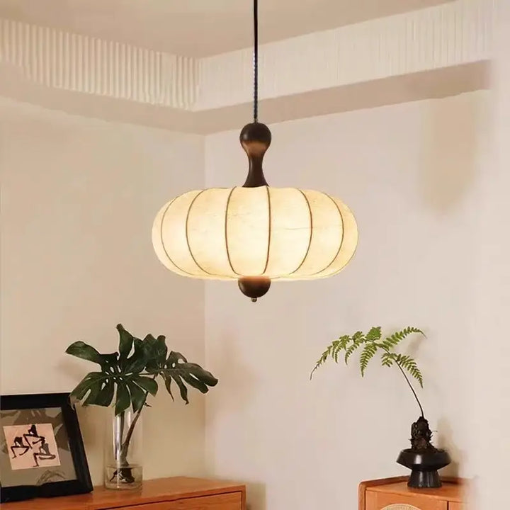 Suspension luminaire en papier blanc inspirée du style japonais