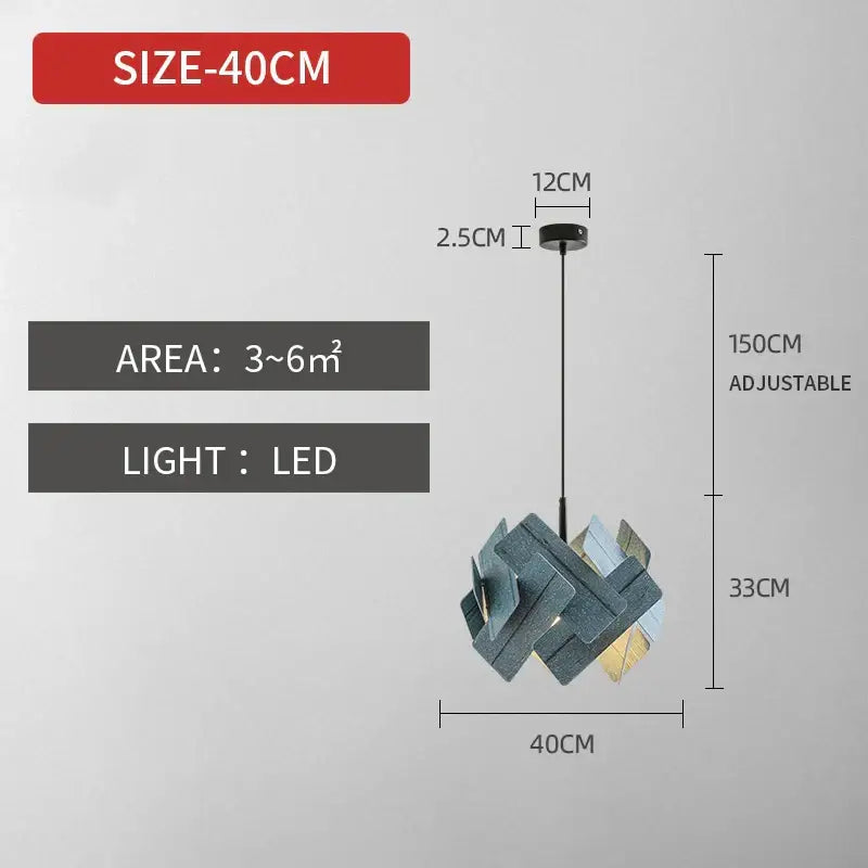 Suspension design sculpturale led style contemporain chic