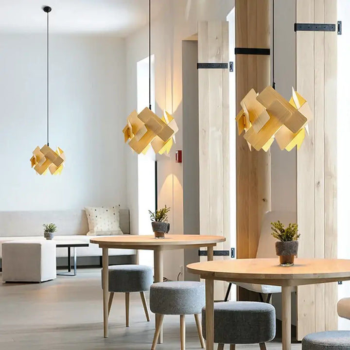 Suspension design sculpturale led style contemporain chic