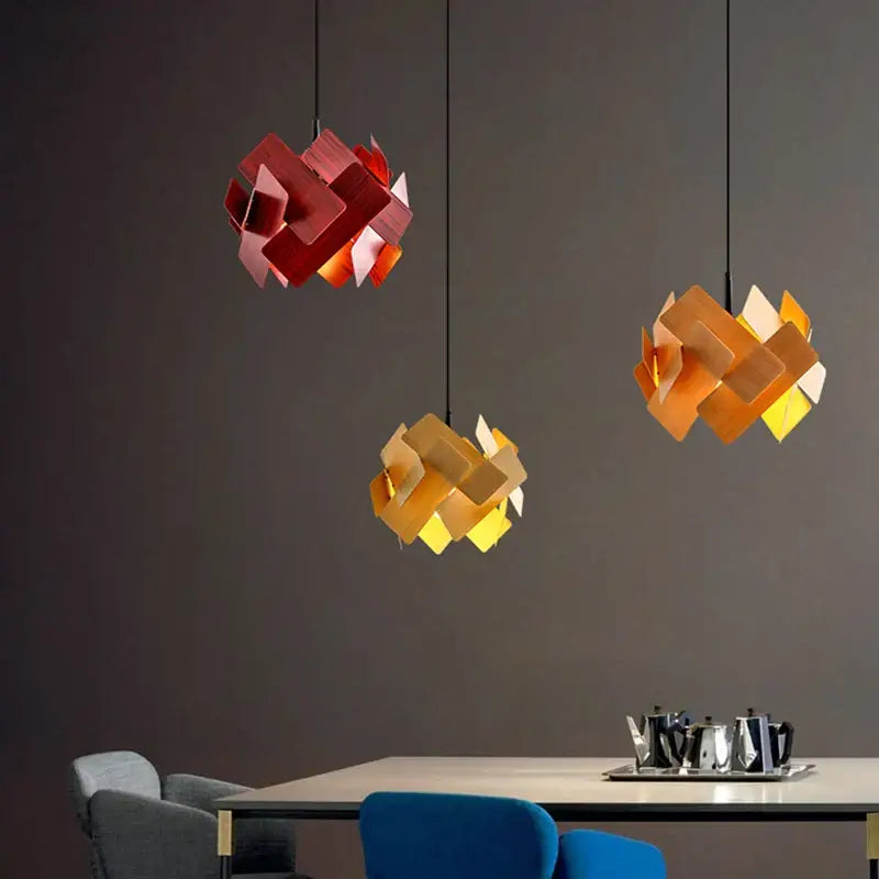 Suspension design sculpturale led style contemporain chic