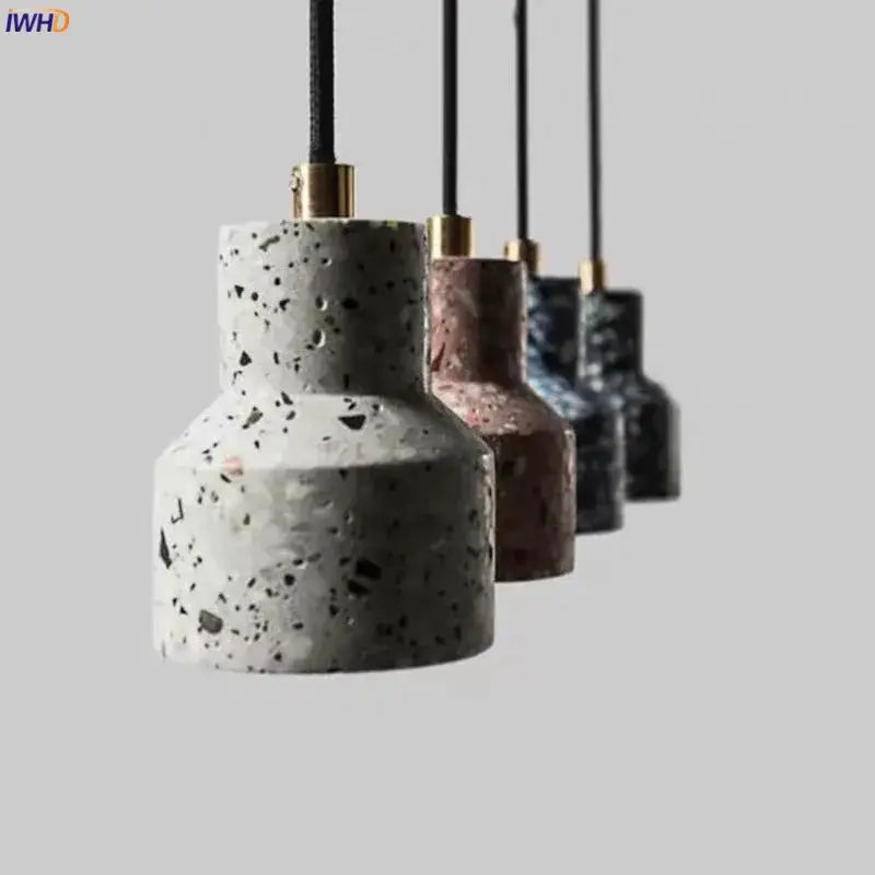 Suspension Design Terrazzo Abat Jour Cloche Couleurs Contemporaines