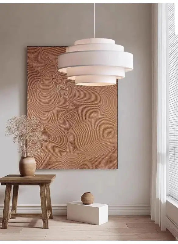 Suspension design en tissu à étages concentriques