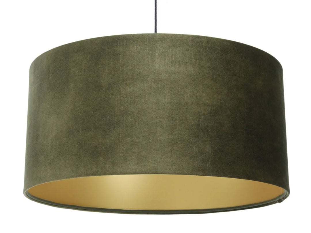 Pendant lamp Vintage Glamour – Olive/Gold