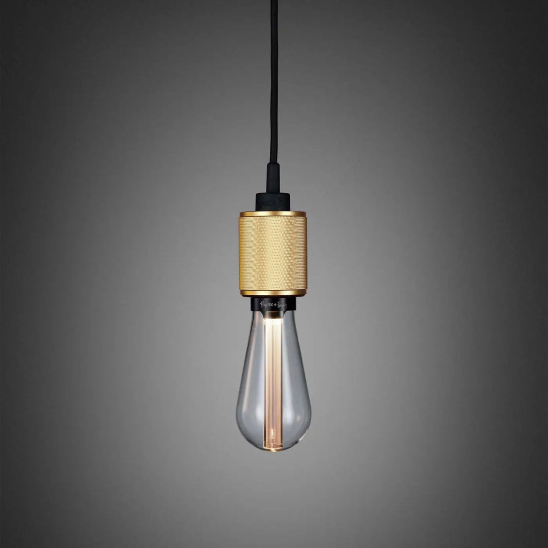 Suspension Heavy Metal à gravure quadrillée en laiton #couleur_dor